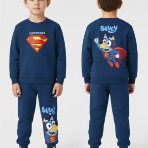 Детски спортен комплект от 2 части "Bluey Super Paws", Тъмносин Цвят 